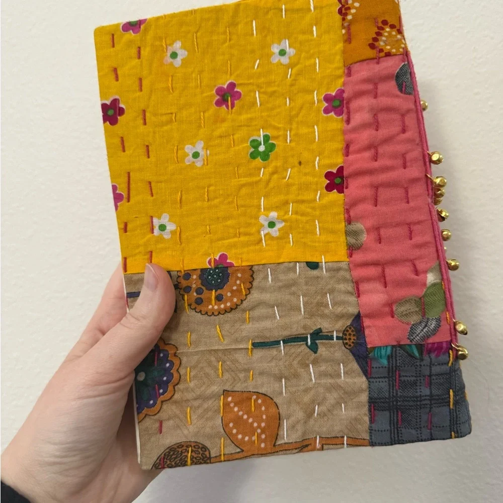 Colorful Patchwork Fabric Journal Cover